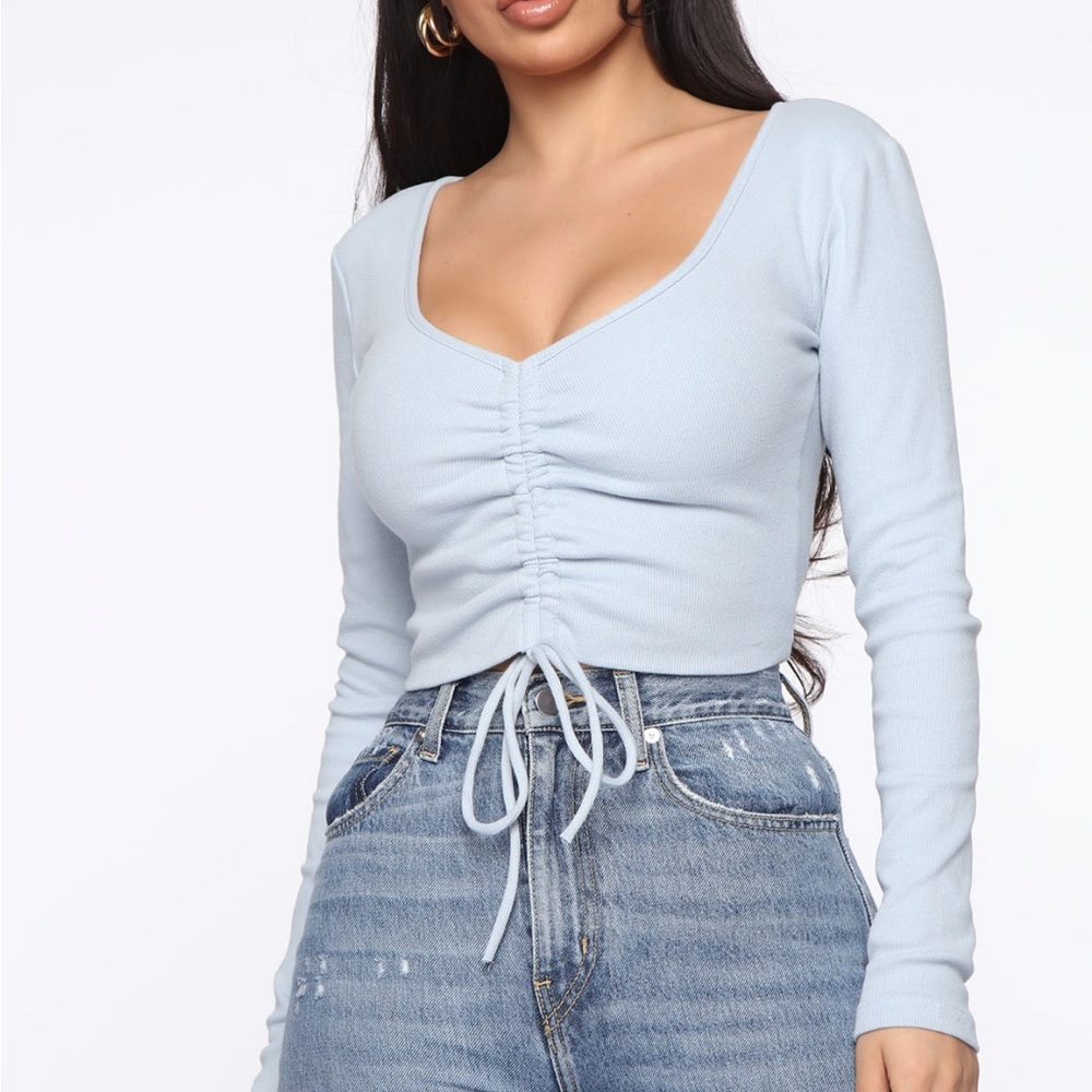 Long Sleeve Cinch Top